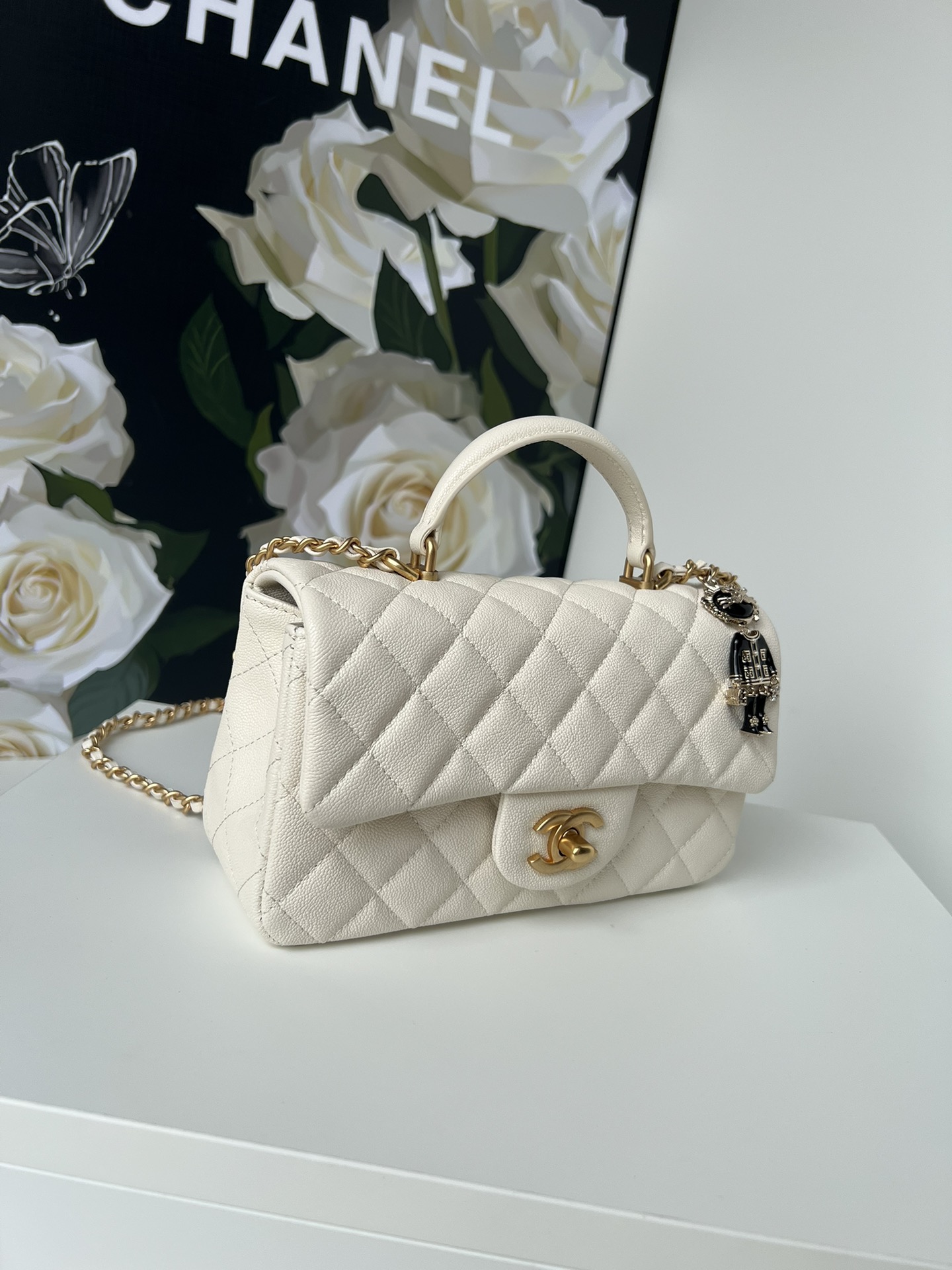 [TOP] CHANEL 21K Mini CF Handle Bag 20x12x6cm - 17 Colors - 711 Luxury