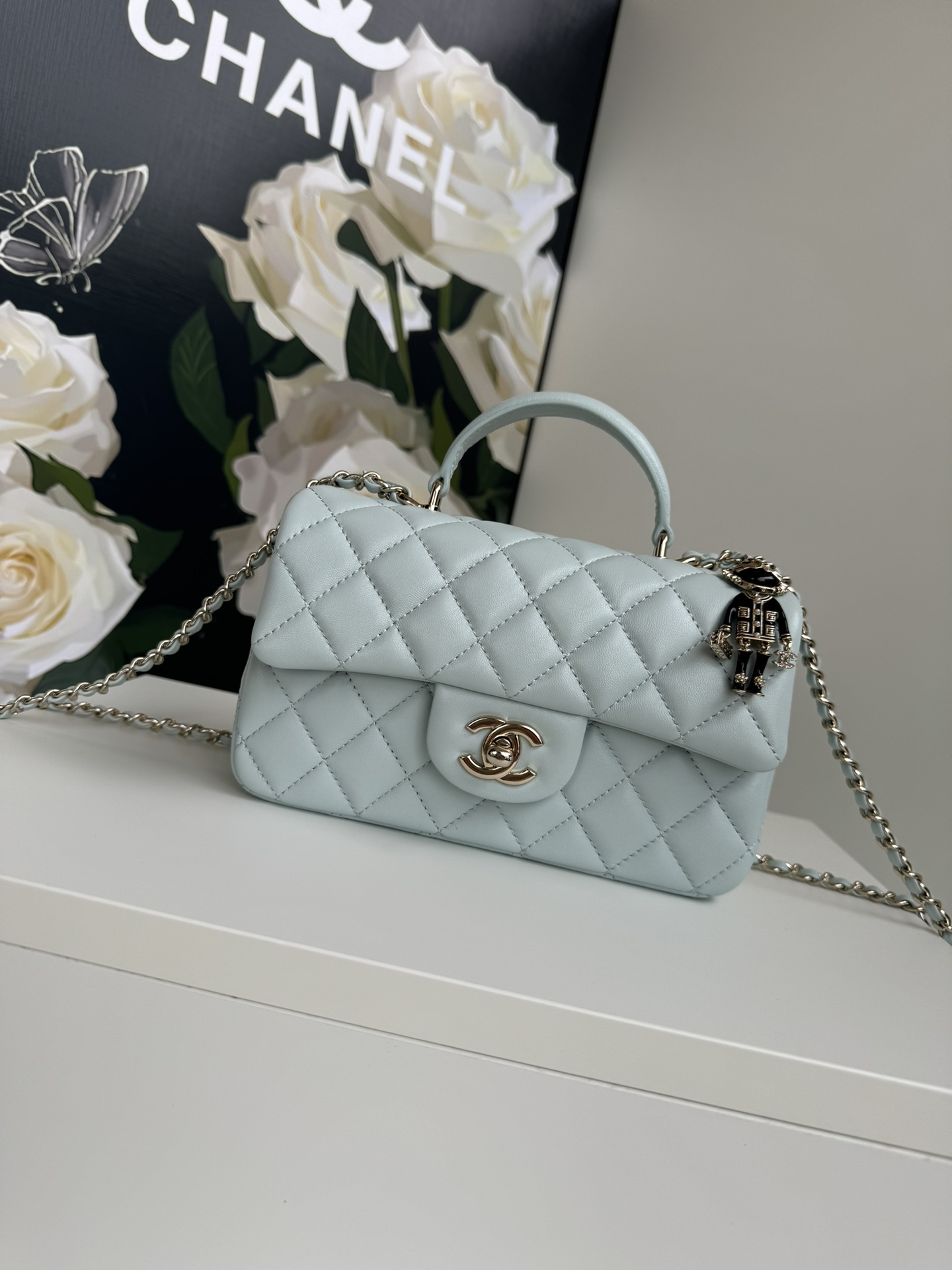 [TOP] CHANEL 21K Mini CF Handle Bag 20x12x6cm - 17 Colors - 711 Luxury