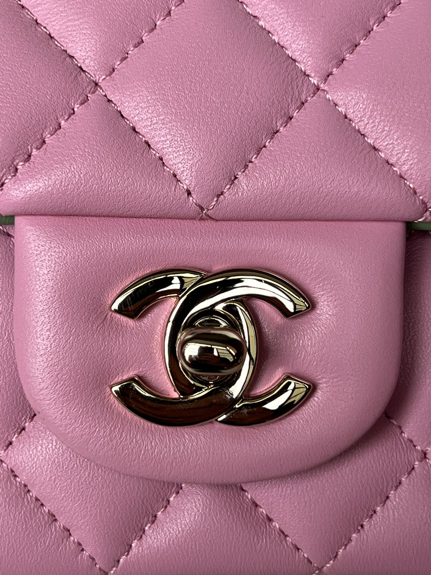 [TOP] CHANEL 21K Mini CF Handle Bag 20x12x6cm - 17 Colors - 711 Luxury