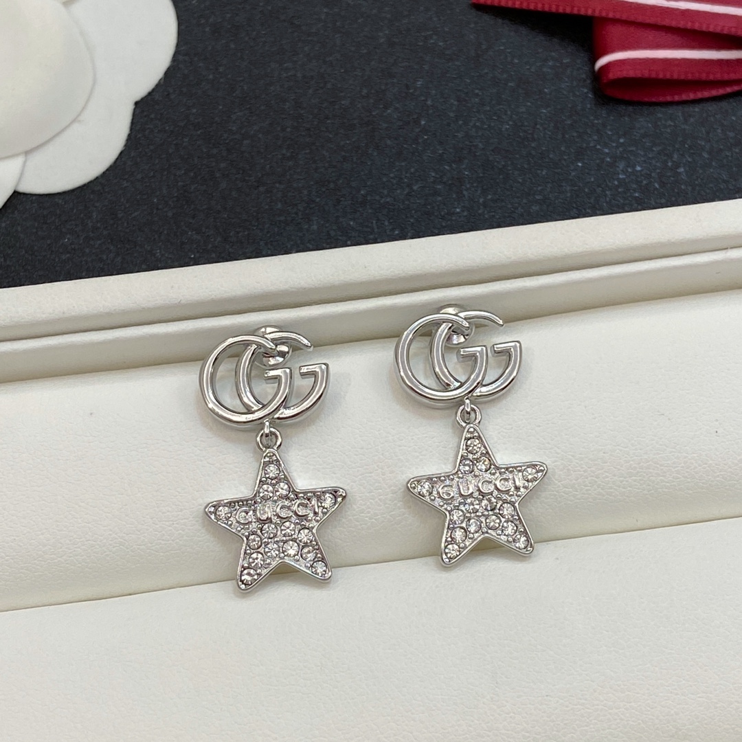 [TOP] GUCCI Star Earrings - 2 Colour