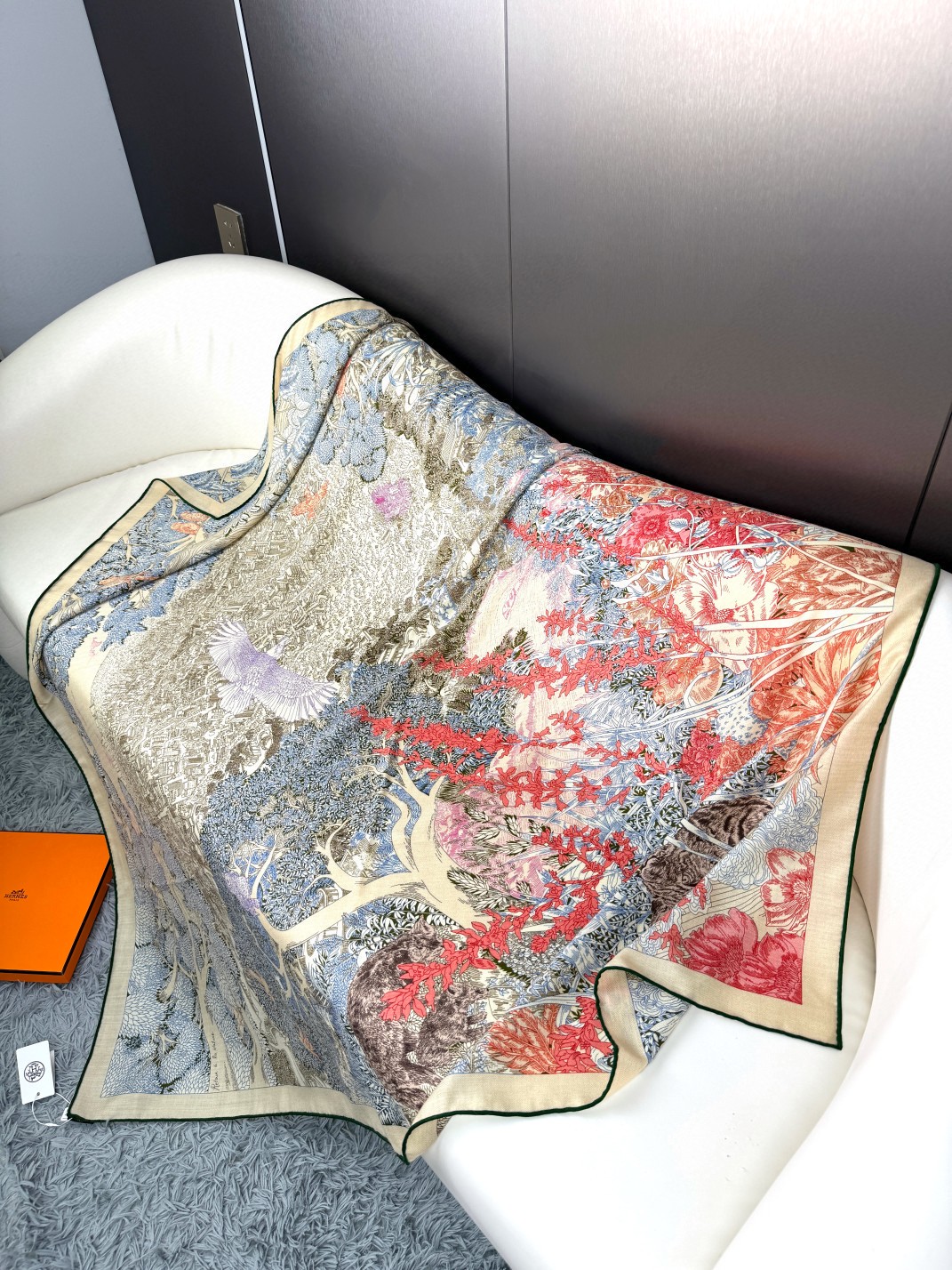 [TOP] HERMES Cashmere Square Scarf 140 x 140 cm - 2 Colours