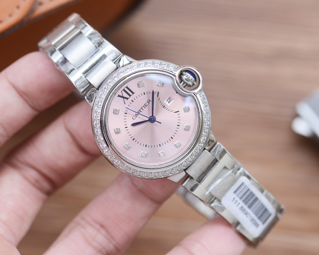 [TOP] Cartier  Ballon Bleu de Cartier Watch 33 mm -  2 Colors