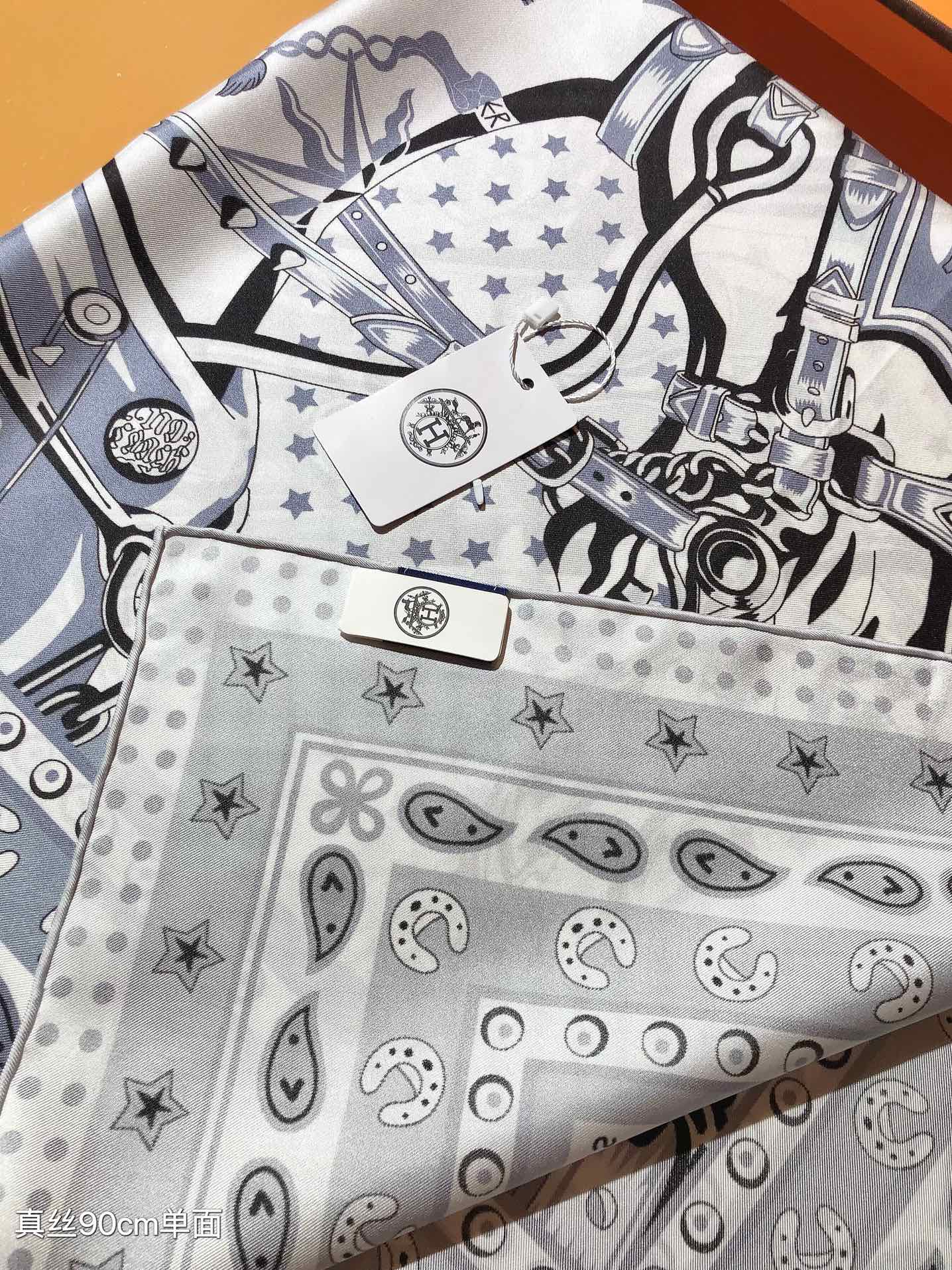 [TOP] HERMES Punk Horse Square Scarf 90 x 90 cm - 3 Colours