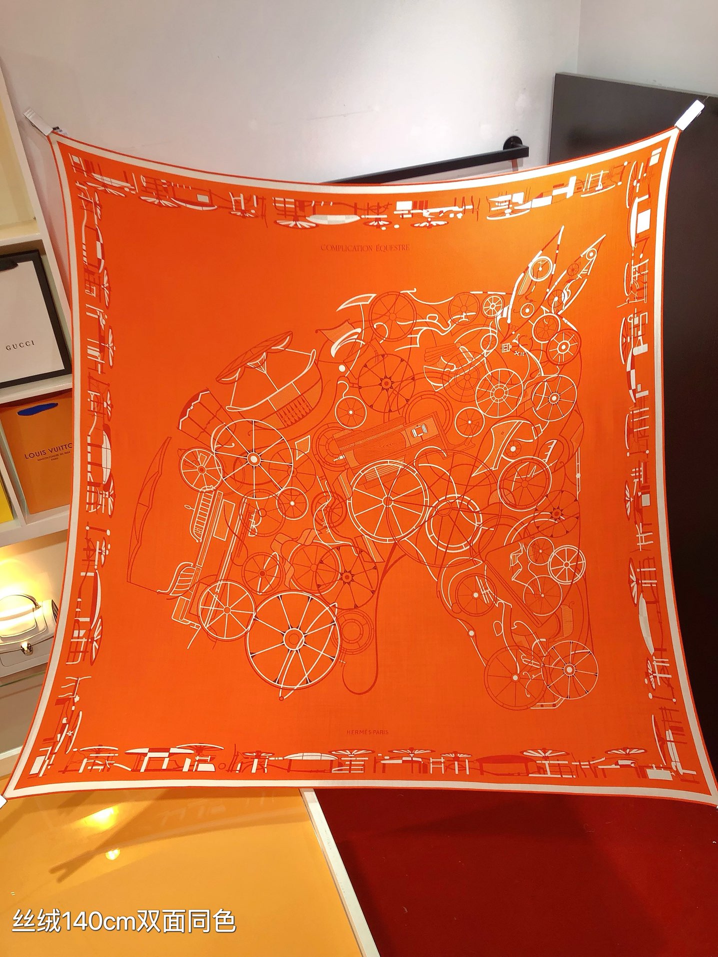 [TOP] HERMES Horse Carriage Square Scarf 140 x 140 cm - 4 Colours