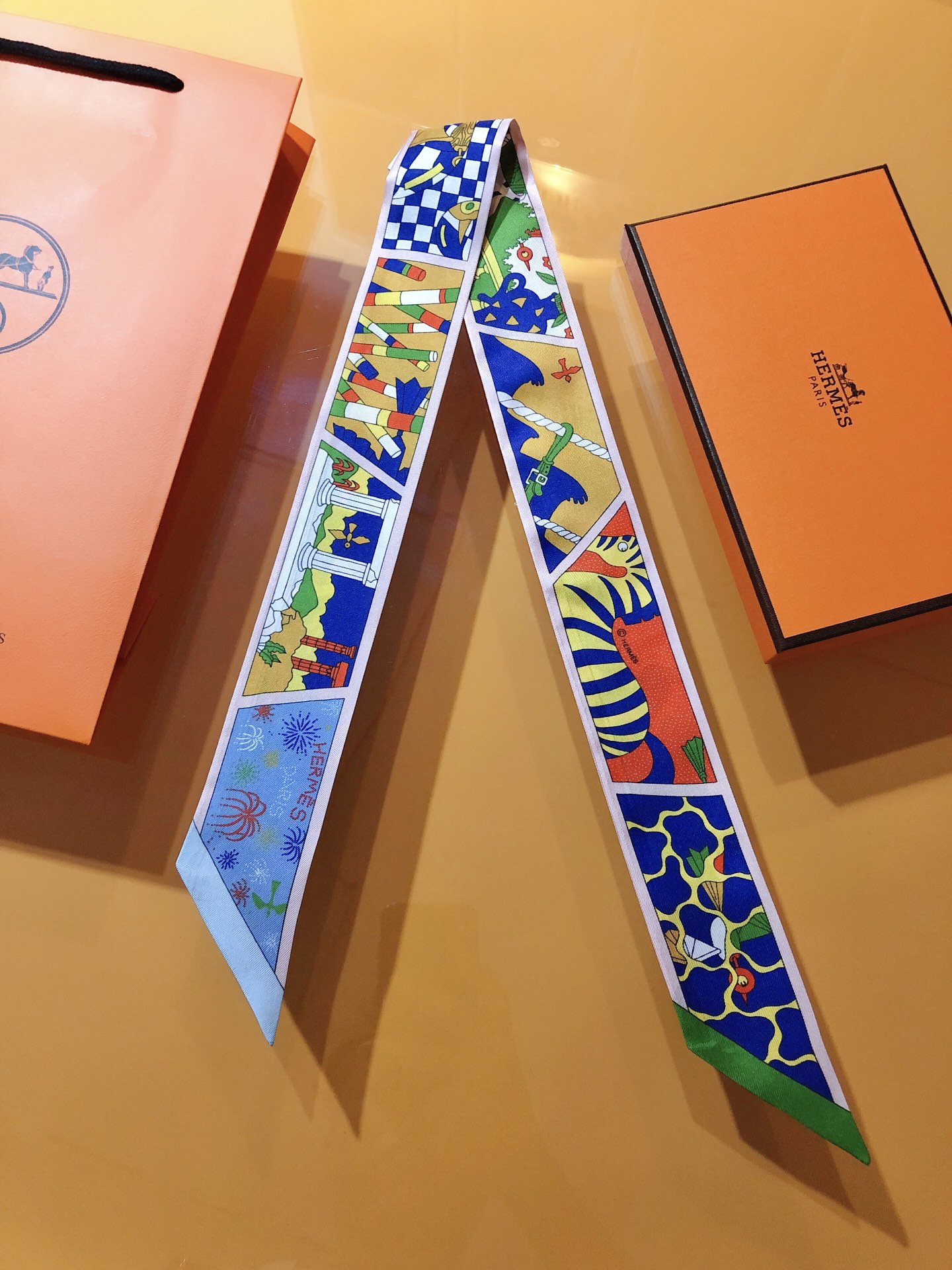 [TOP] HERMES Factory Suite Twilly Scarf 86 x 5 cm - 4 Colours