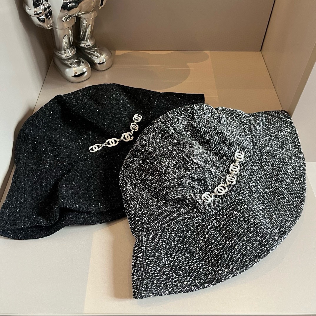[TOP] CHANEL Sequined Bucket Hat - 2 Color