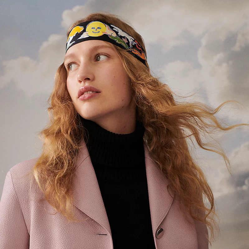 [TOP] HERMES One Thousand and One Rabbits Twilly Scarf 86 x 5 cm - 4 Colours