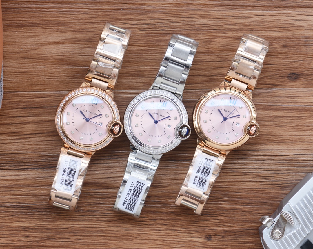 [TOP] Cartier  Ballon Bleu de Cartier Watch 33 mm -  2 Colors