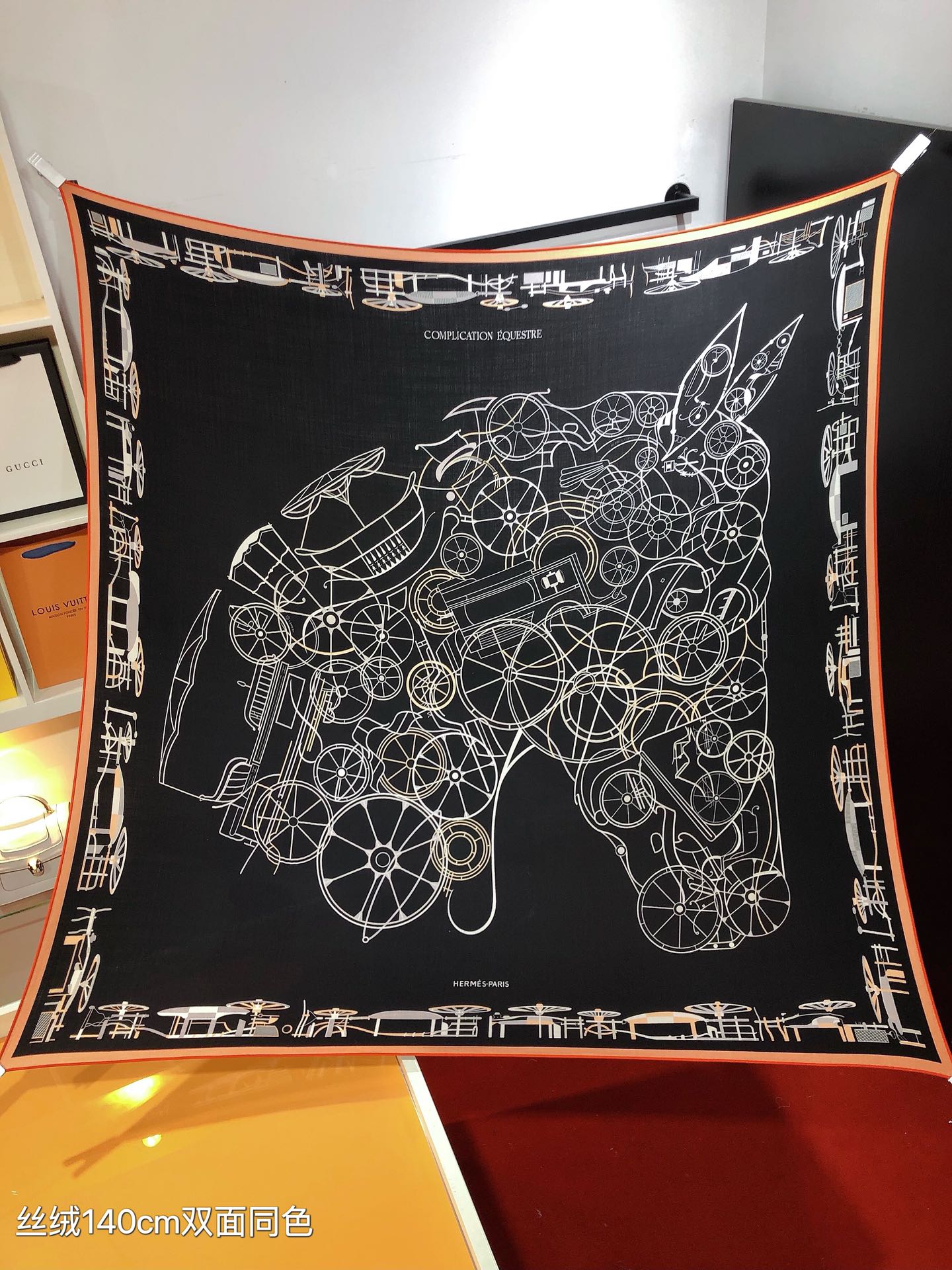 [TOP] HERMES Horse Carriage Square Scarf 140 x 140 cm - 4 Colours