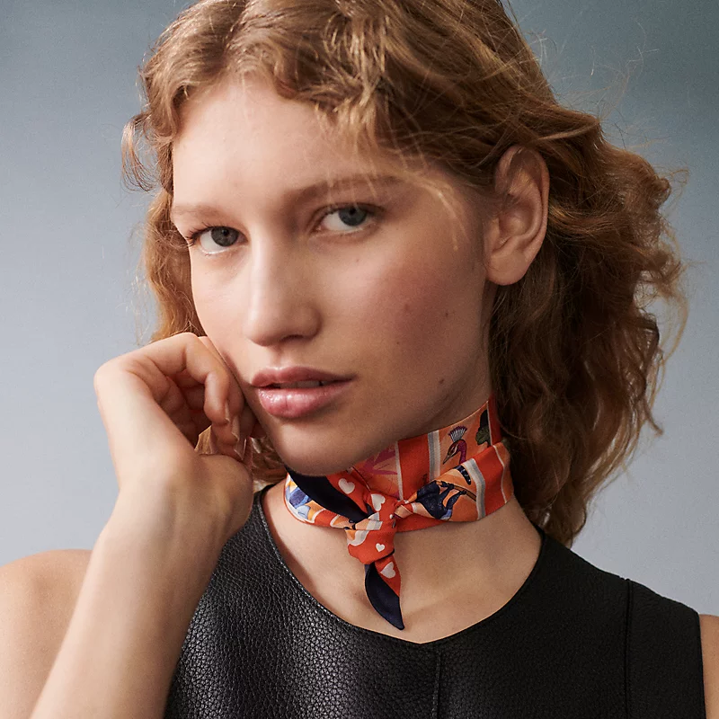 [TOP] HERMES Dynamic Sharing Twilly Scarf 86 x 5 cm - 4 Colours