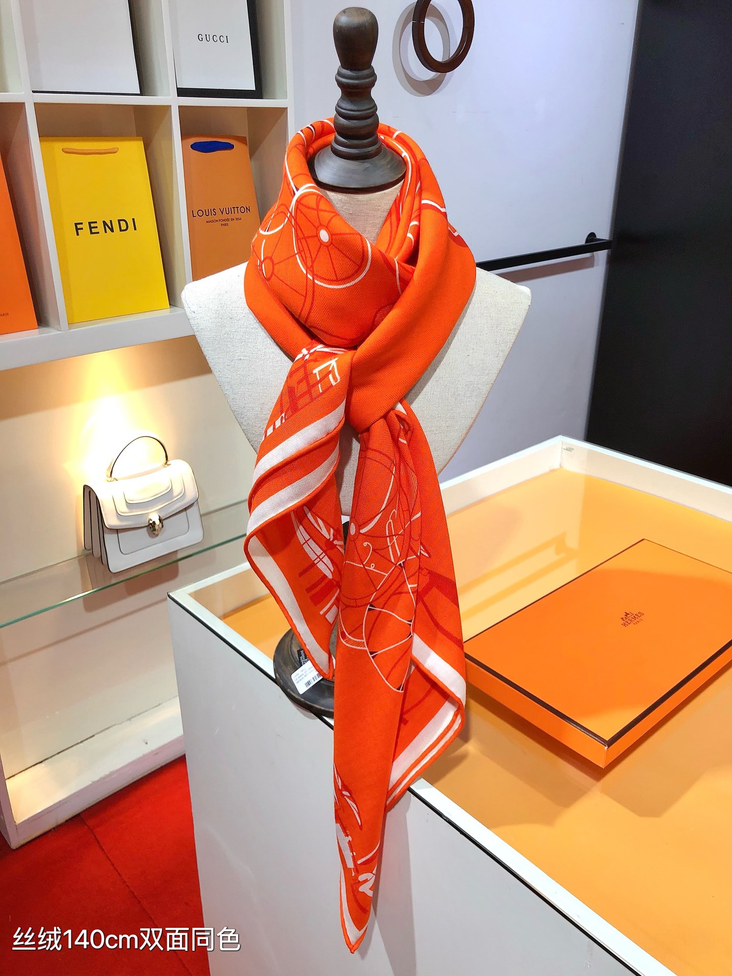 [TOP] HERMES Horse Carriage Square Scarf 140 x 140 cm - 4 Colours