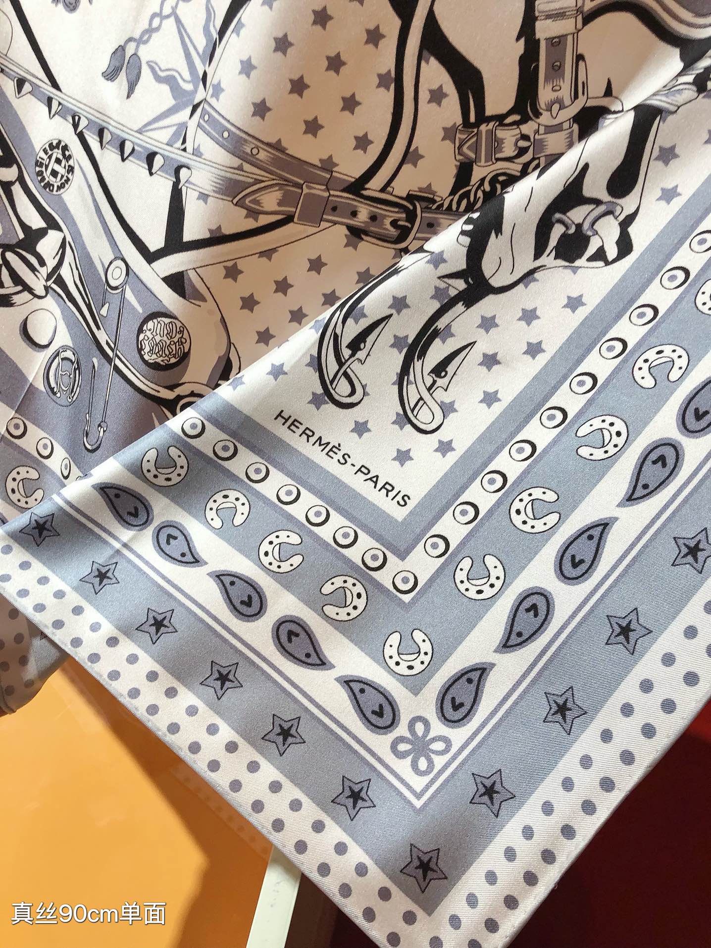 [TOP] HERMES Punk Horse Square Scarf 90 x 90 cm - 3 Colours