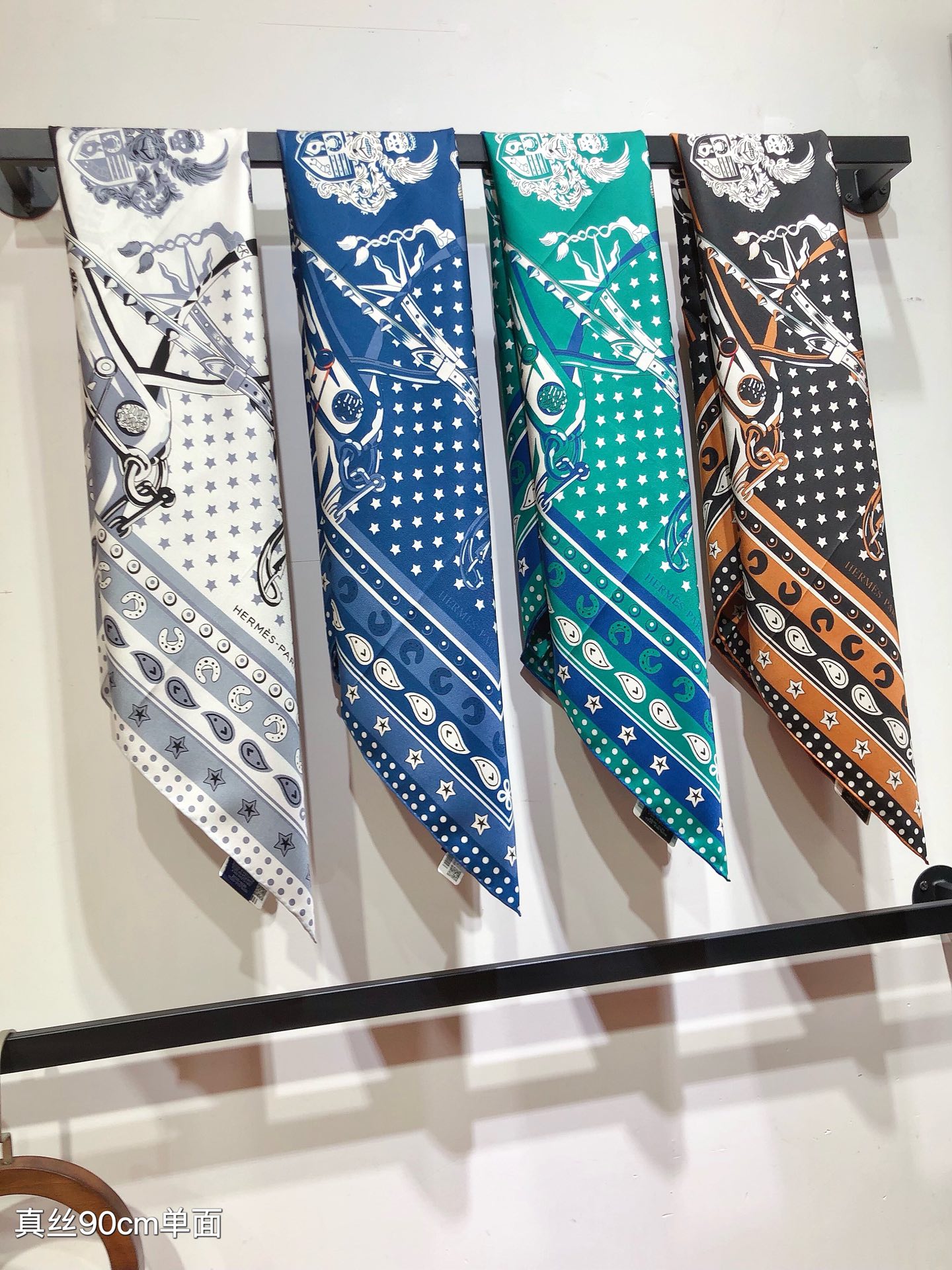 [TOP] HERMES Punk Horse Square Scarf 90 x 90 cm - 3 Colours