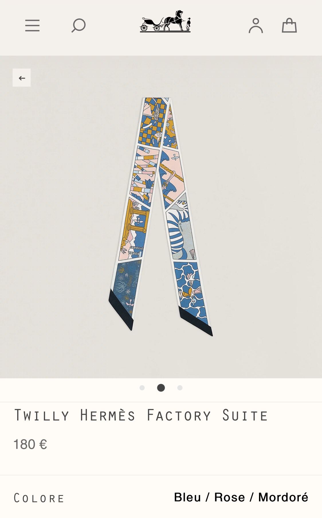[TOP] HERMES Factory Suite Twilly Scarf 86 x 5 cm - 4 Colours