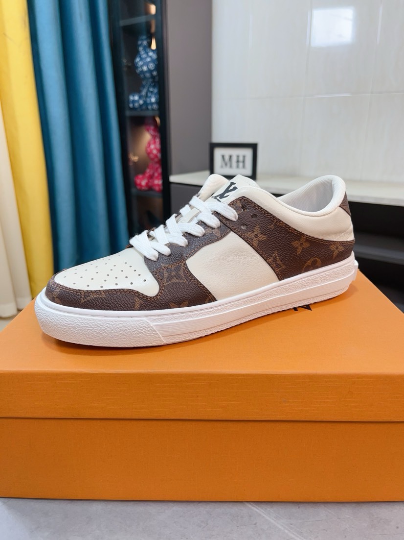 [TOP] Louis Vuitton LV New Casual Men's Shoes - White