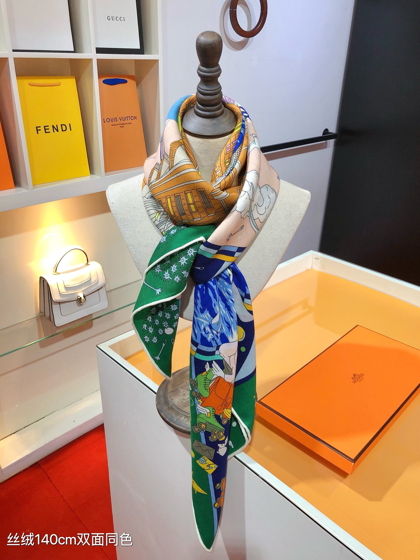 [TOP] HERMES Square Scarf 140 x 140 cm - 3 Colours