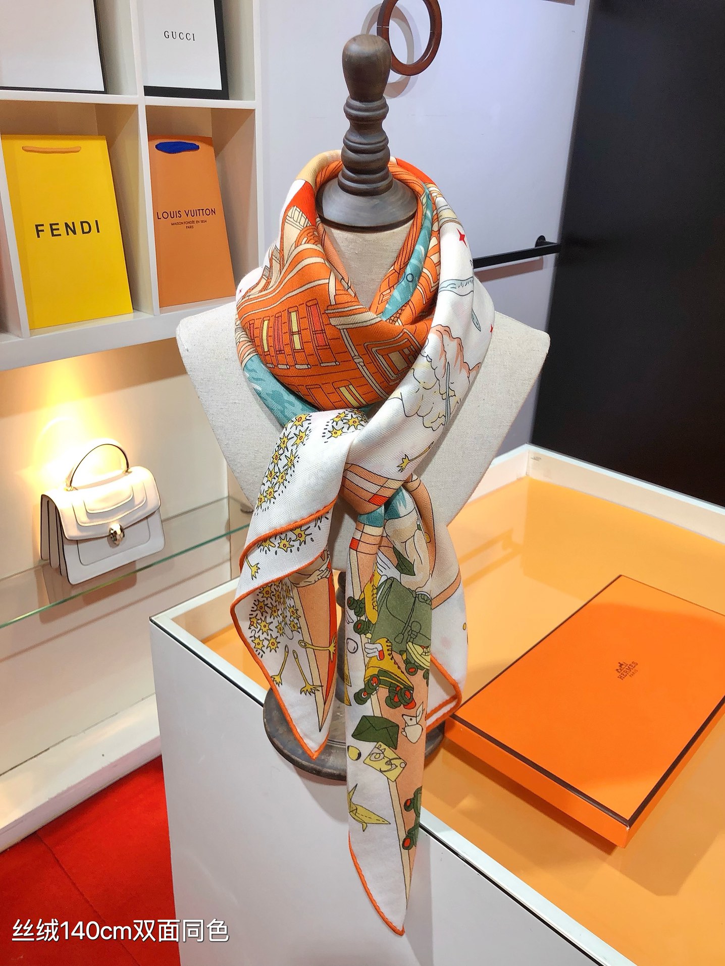 [TOP] HERMES Square Scarf 140 x 140 cm - 3 Colours