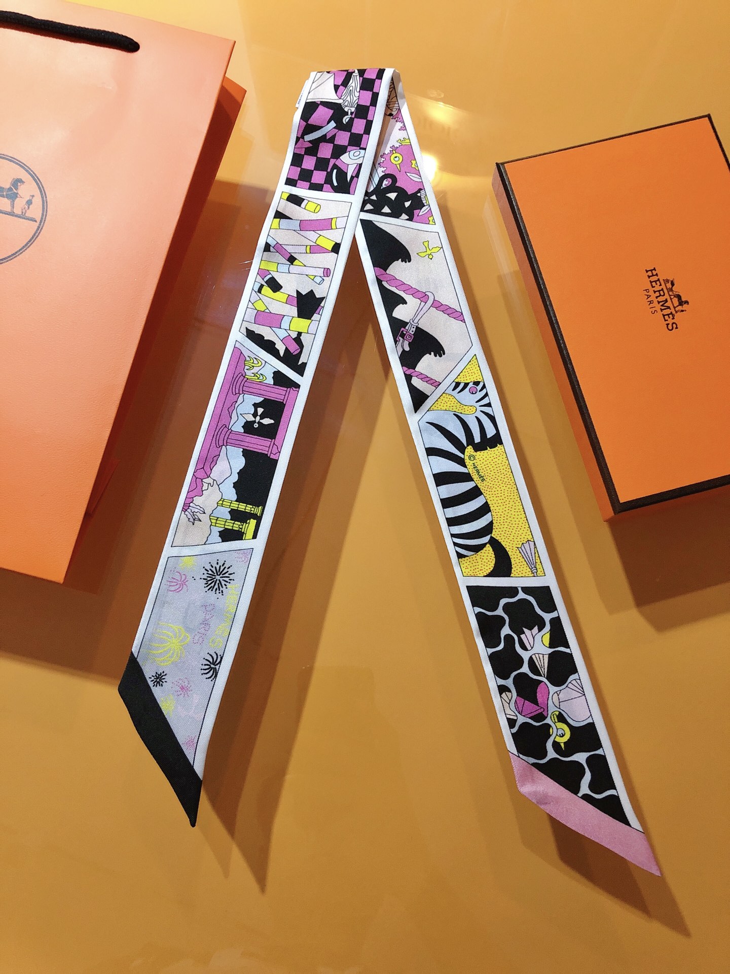 [TOP] HERMES Factory Suite Twilly Scarf 86 x 5 cm - 4 Colours