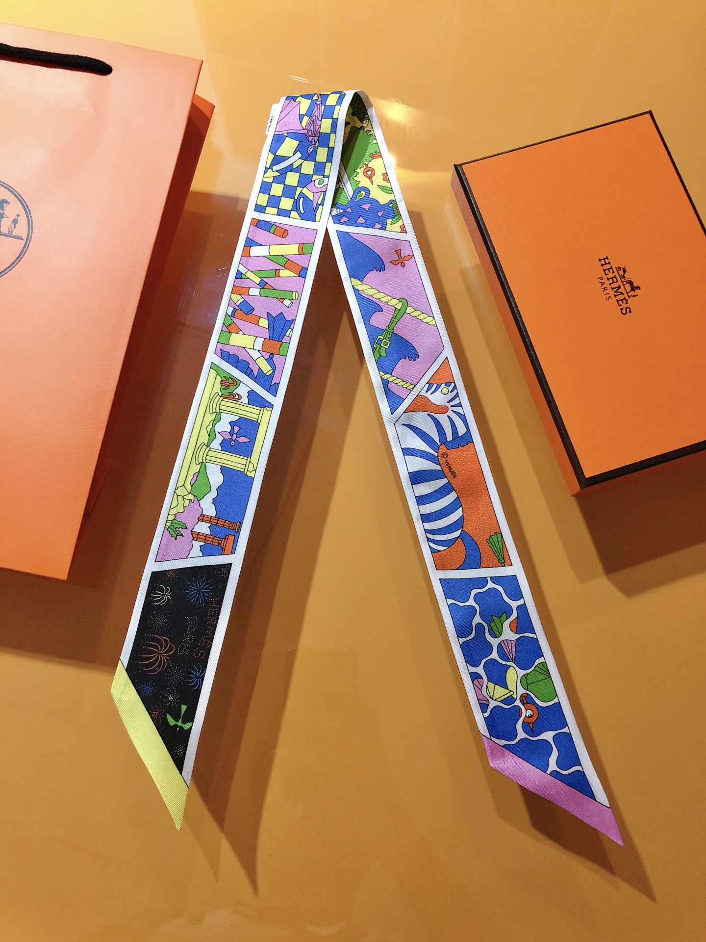 [TOP] HERMES Factory Suite Twilly Scarf 86 x 5 cm - 4 Colours