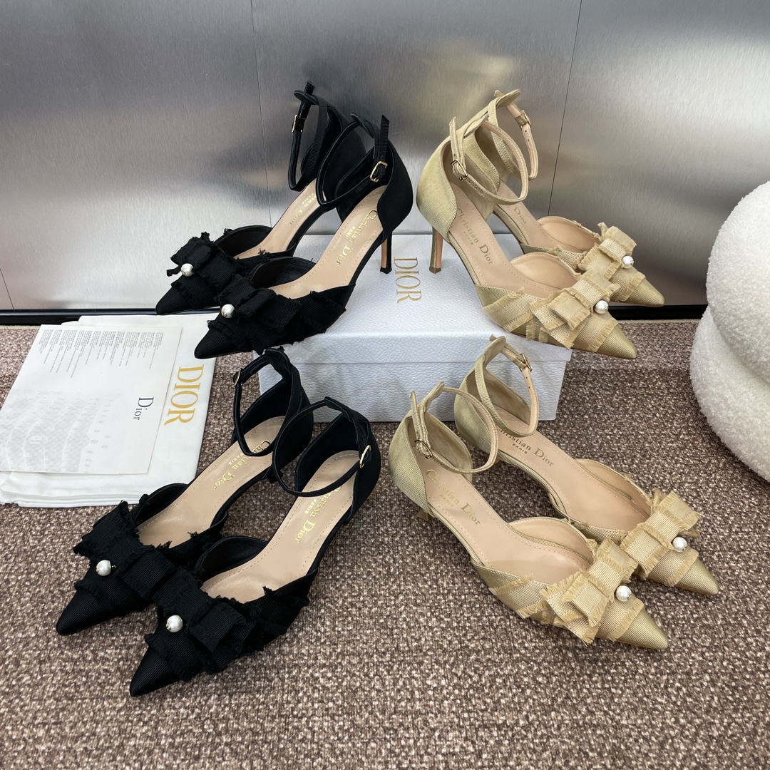 [TOP] Christian Dior J'ADIOR Tassel Ribbon Pumps with Pearl - 2 Color