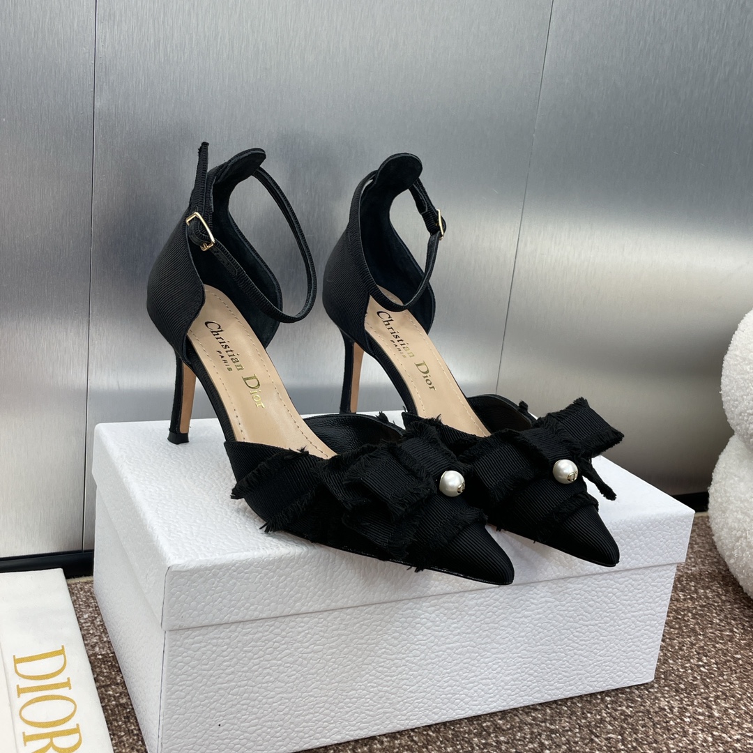 [TOP] Christian Dior J'ADIOR Tassel Ribbon Pumps with Pearl - 2 Color