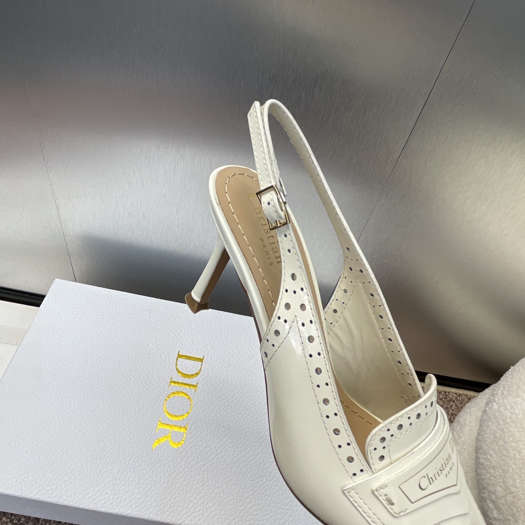 [TOP] Christian Dior Boy-D Mid/High Heel Pumps - White, Black
