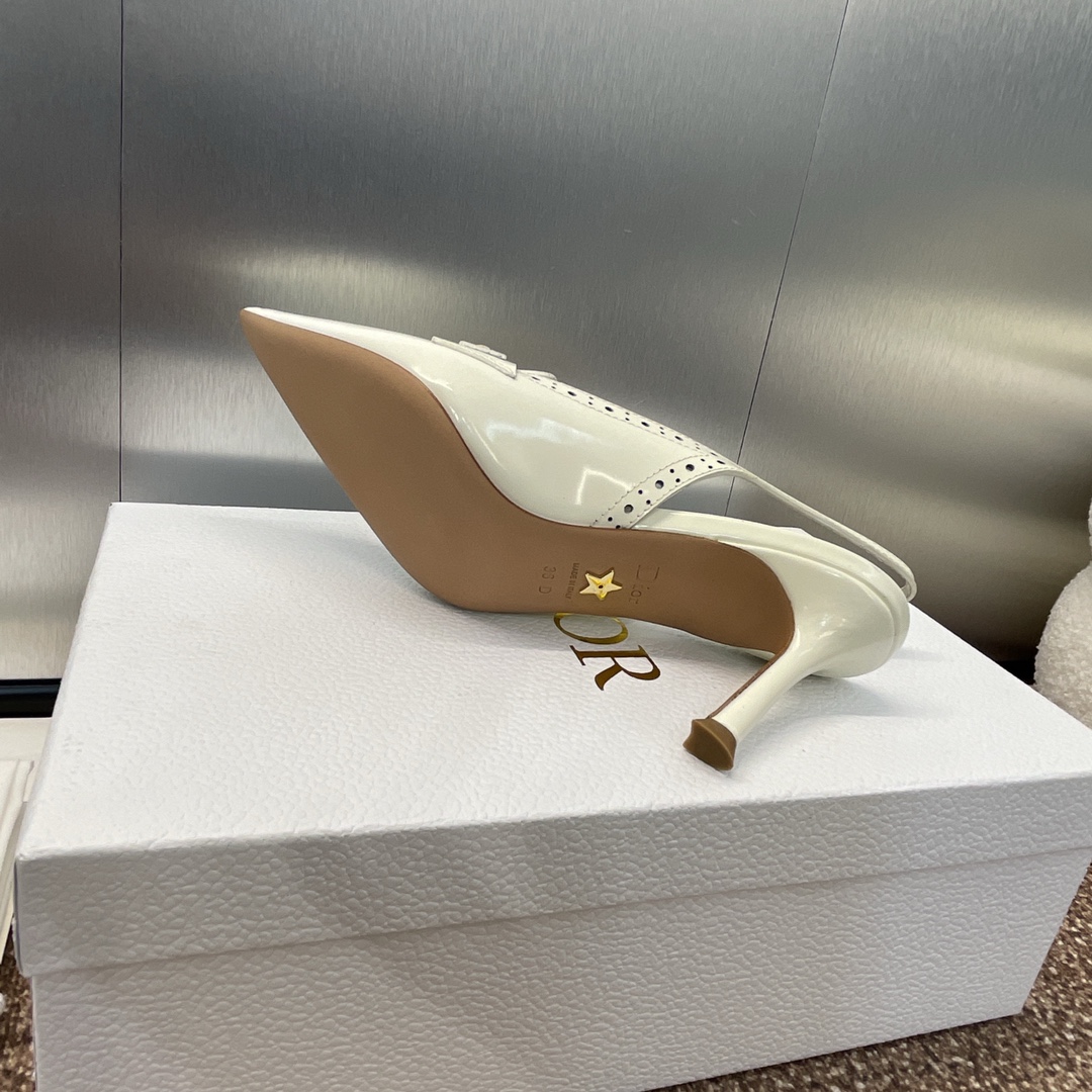 [TOP] Christian Dior Boy-D Mid/High Heel Pumps - White, Black