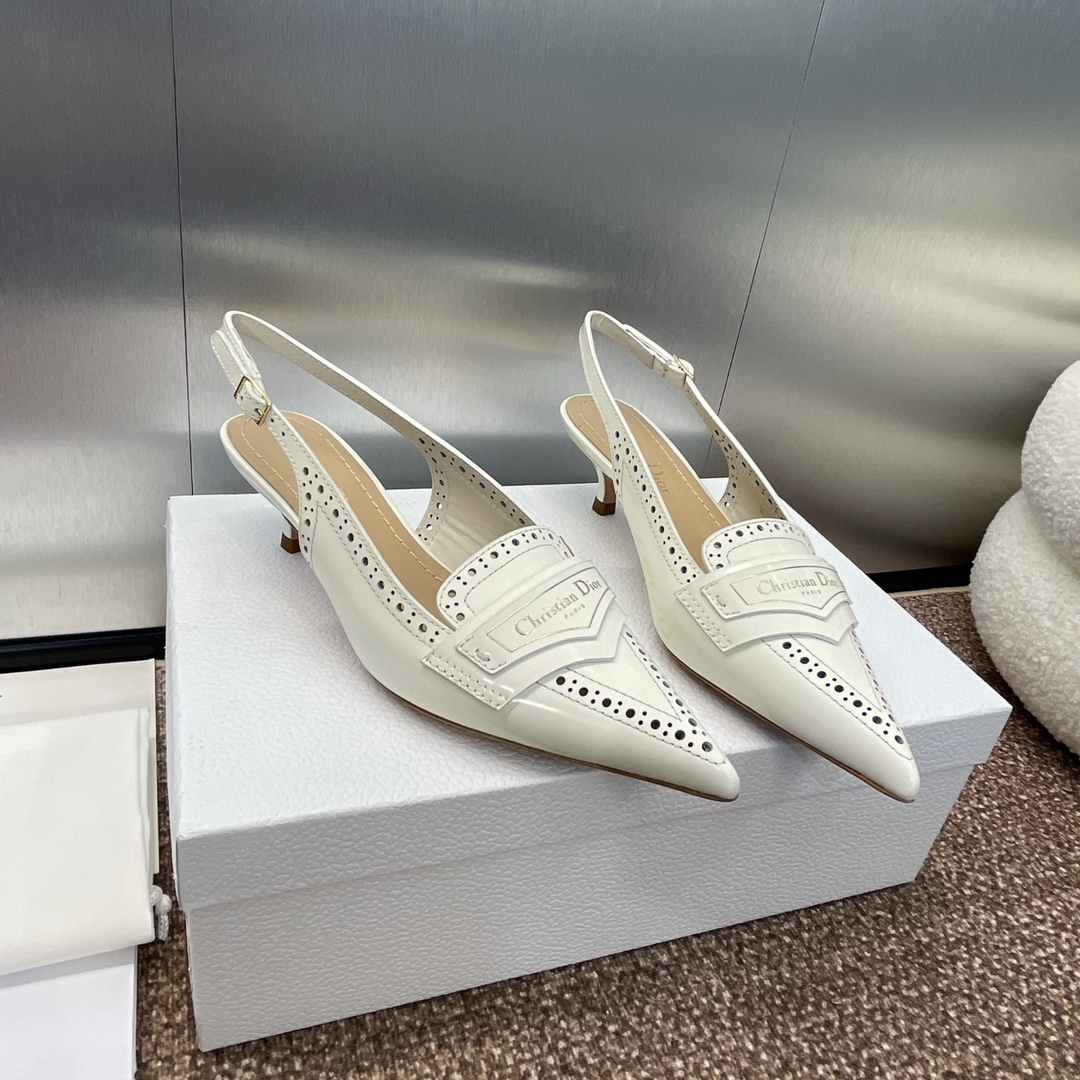 [TOP] Christian Dior Boy-D Mid/High Heel Pumps - White, Black