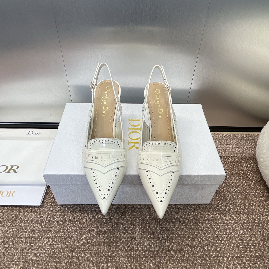 [TOP] Christian Dior Boy-D Mid/High Heel Pumps - White, Black