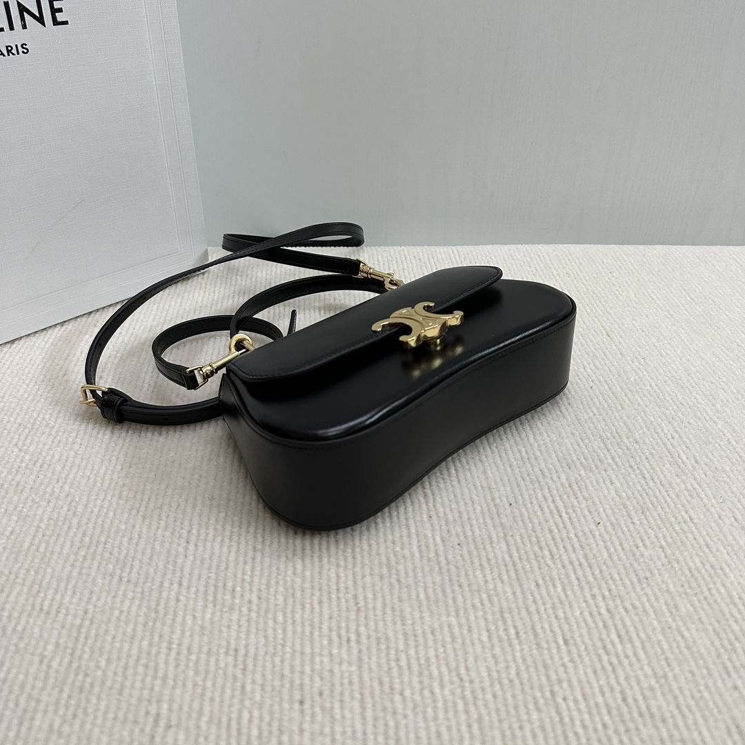 [TOP] CELINE Triomphe Bag Glossy Cow Leather Handbag 20*11.5*5cm - 3 Colour