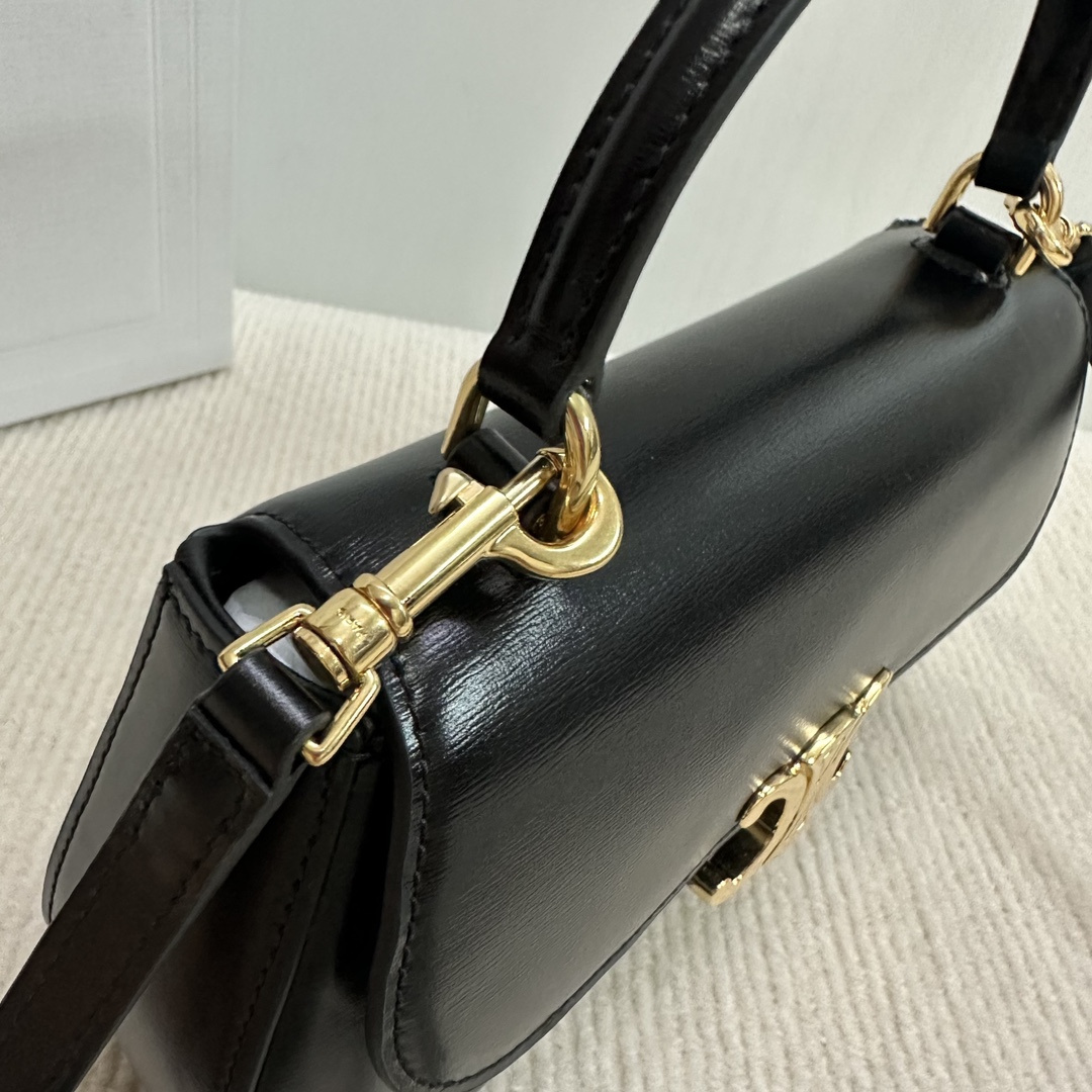 [TOP] CELINE Triomphe Bag Glossy Cow Leather Handbag 20*11.5*5cm - 3 Colour