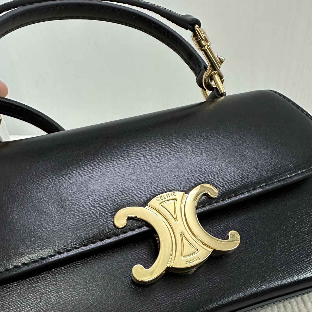 [TOP] CELINE Triomphe Bag Glossy Cow Leather Handbag 20*11.5*5cm - 3 Colour