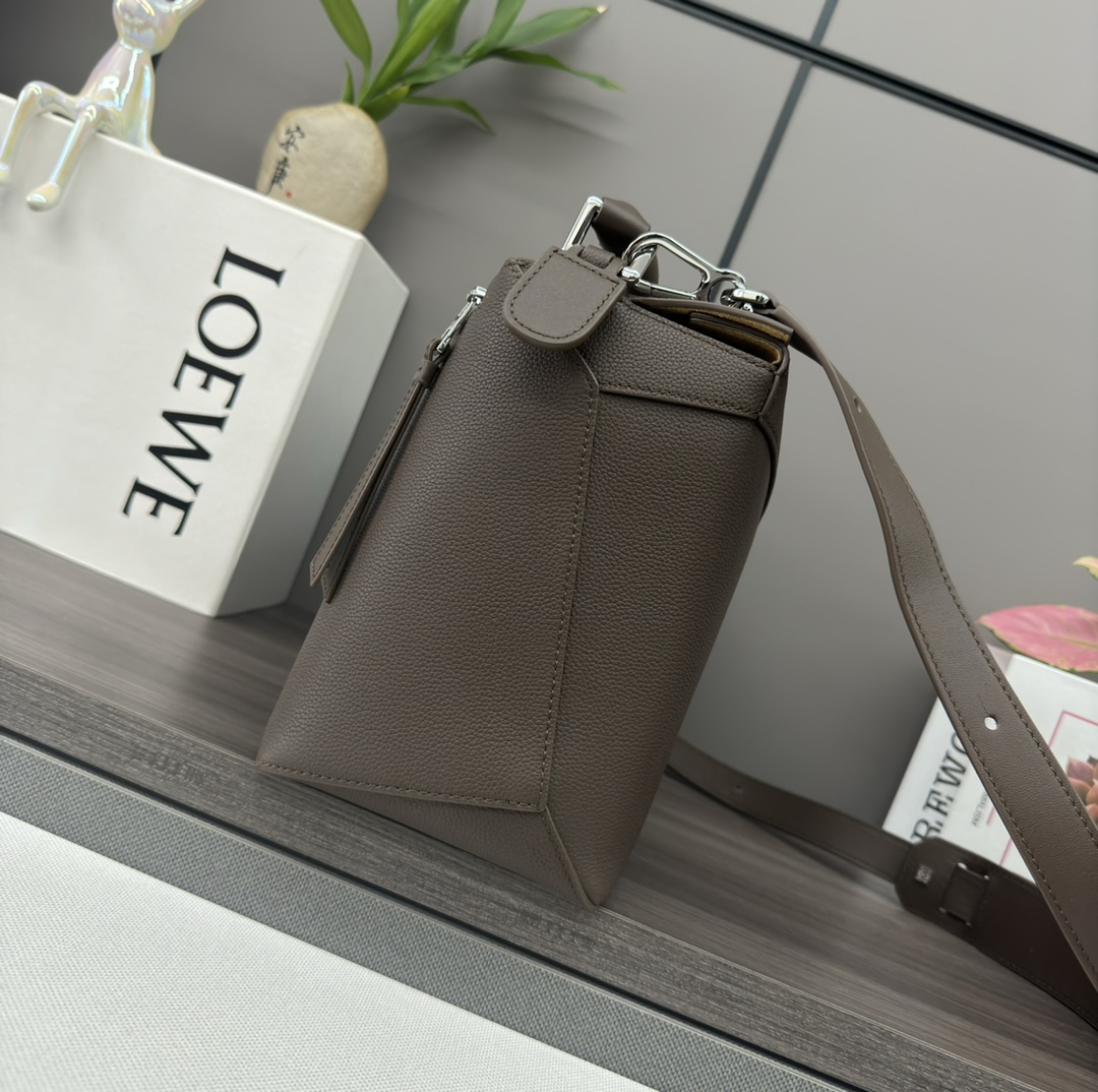 [TOP] LOEWE Puzzle Bag Cow Leather 33*14.7*21.5cm - Brown