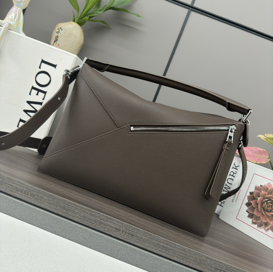 [TOP] LOEWE Puzzle Bag Cow Leather 33*14.7*21.5cm - Brown