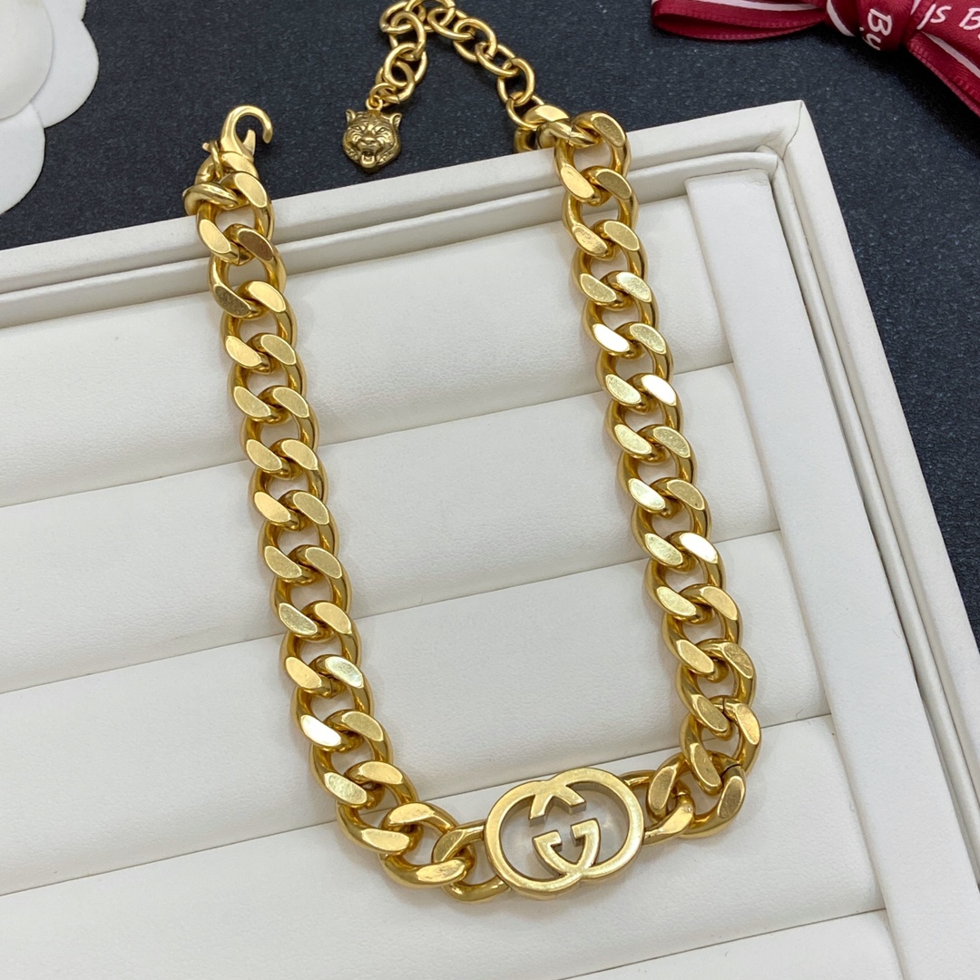 [TOP] GUCCI Bracelet +Necklaces - Gold