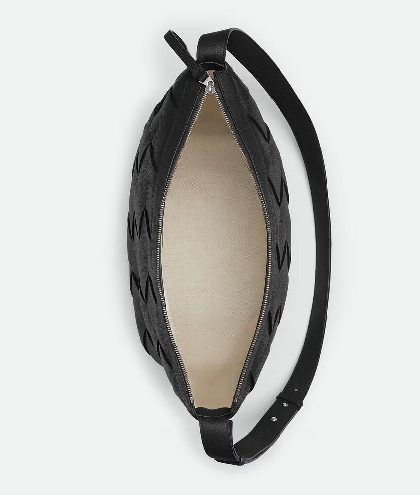 [TOP] Bottega Veneta BV Woven Diago Hobo Bag 39x24x16cm - Black