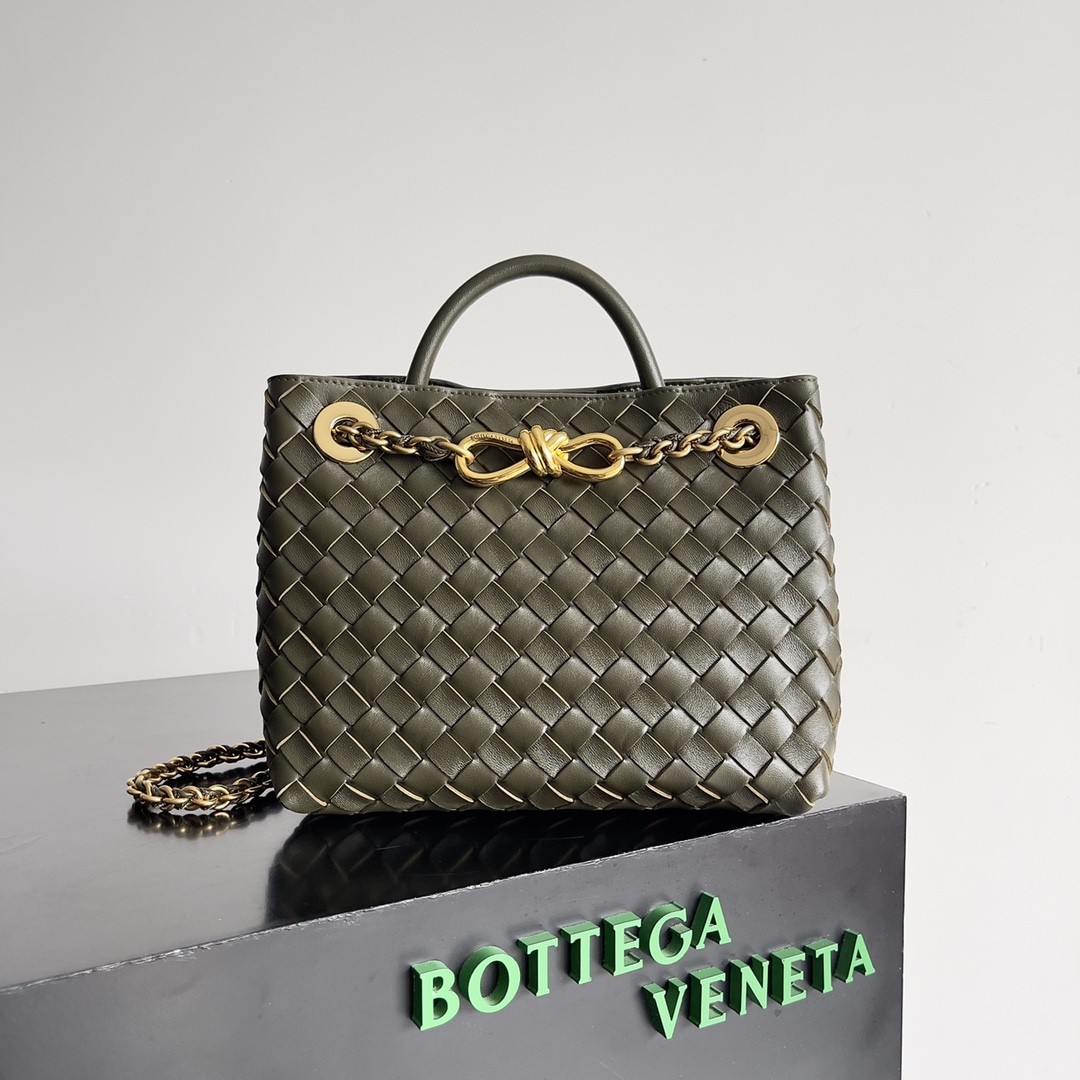[TOP] Bottega Veneta BV Andiamo Bag 25 x 22 x 10.5 cm - Green