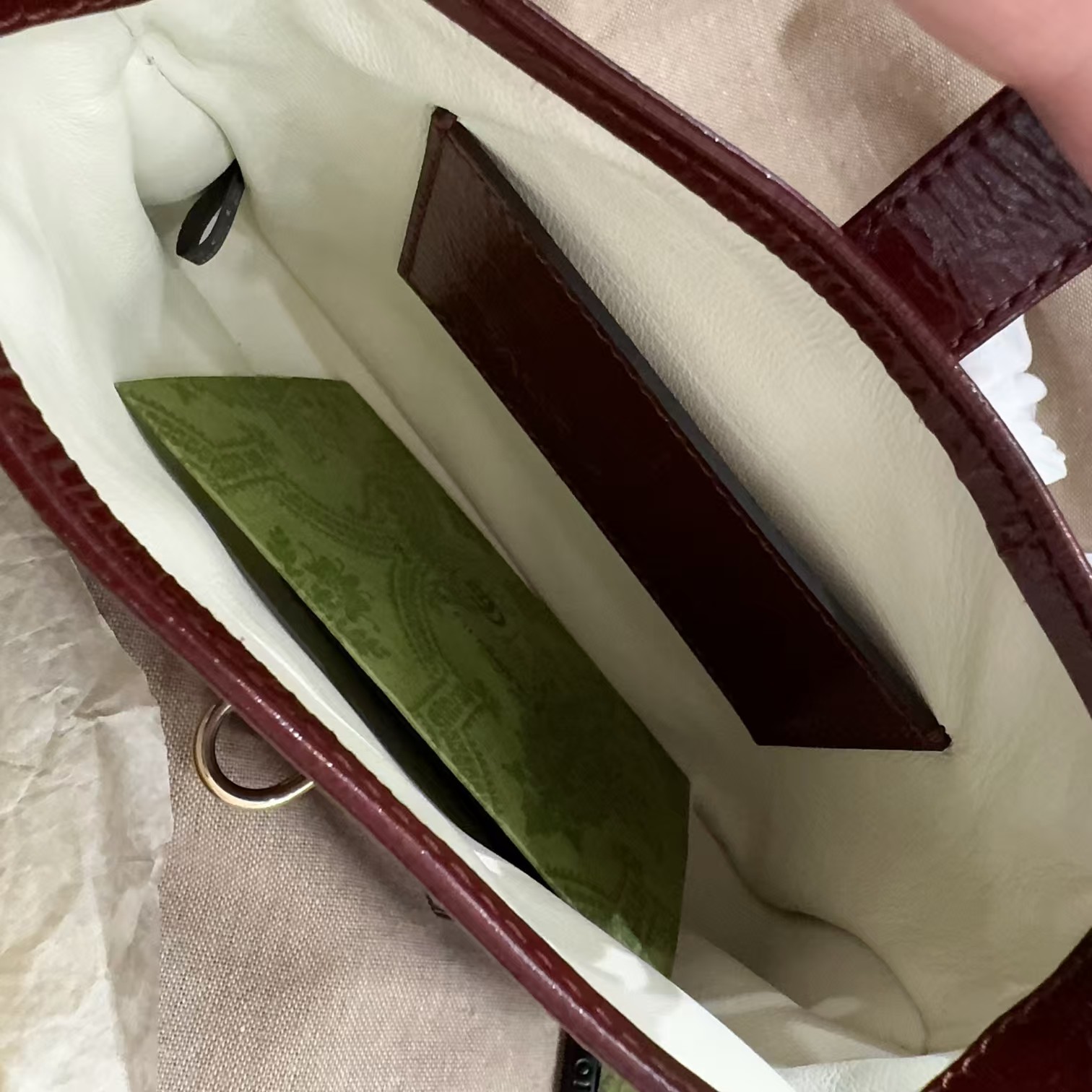 [TOP] GUCCI Jackie Notte Mini Shoulder Bag 19.5x18x3.5cm - Dark Red