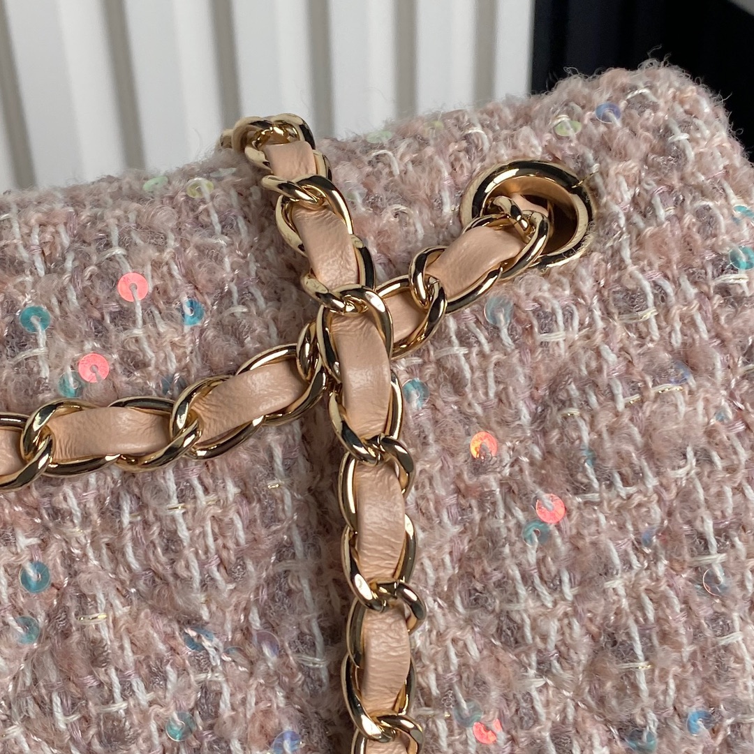 [TOP] CHANEL Flap Bag 20/25cm - Pink