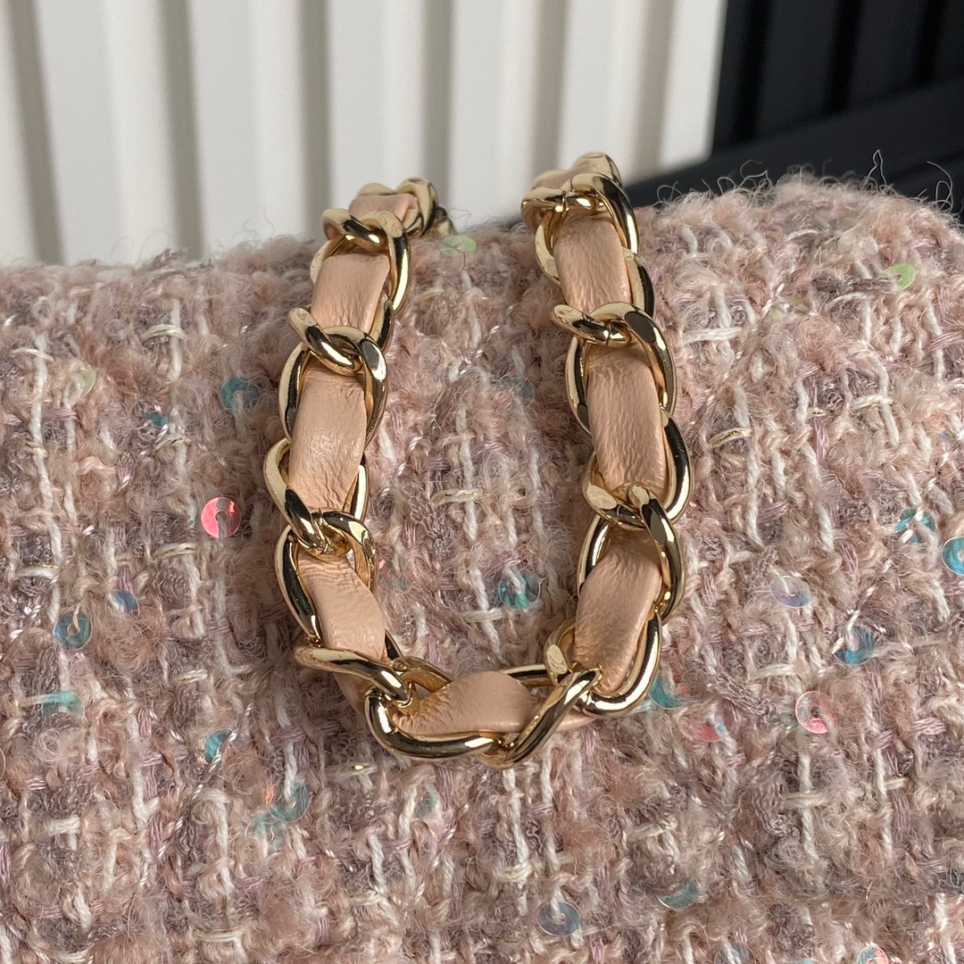 [TOP] CHANEL Flap Bag 20/25cm - Pink