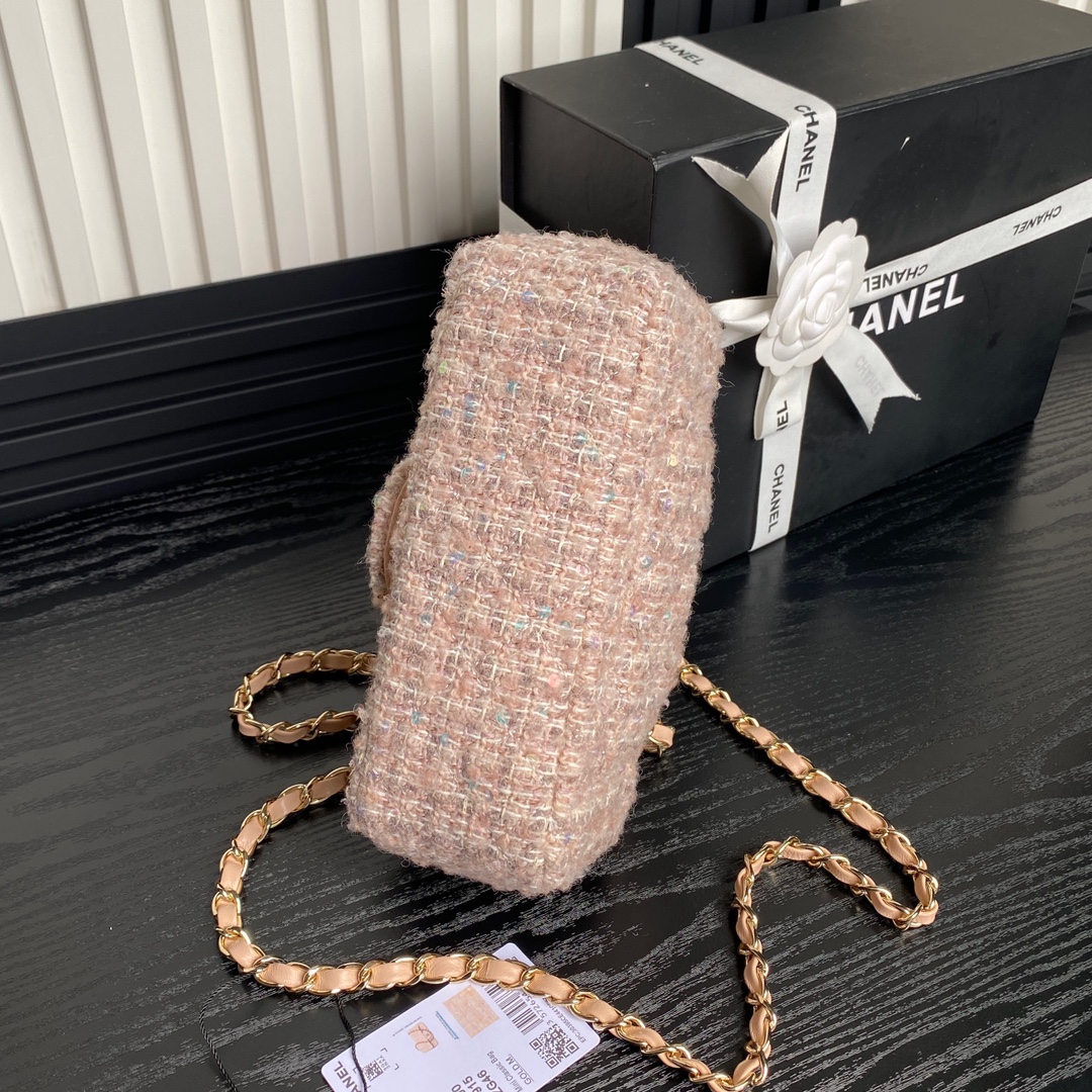 [TOP] CHANEL Flap Bag 20/25cm - Pink