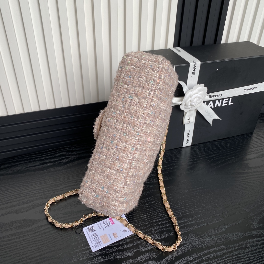 [TOP] CHANEL Flap Bag 20/25cm - Pink