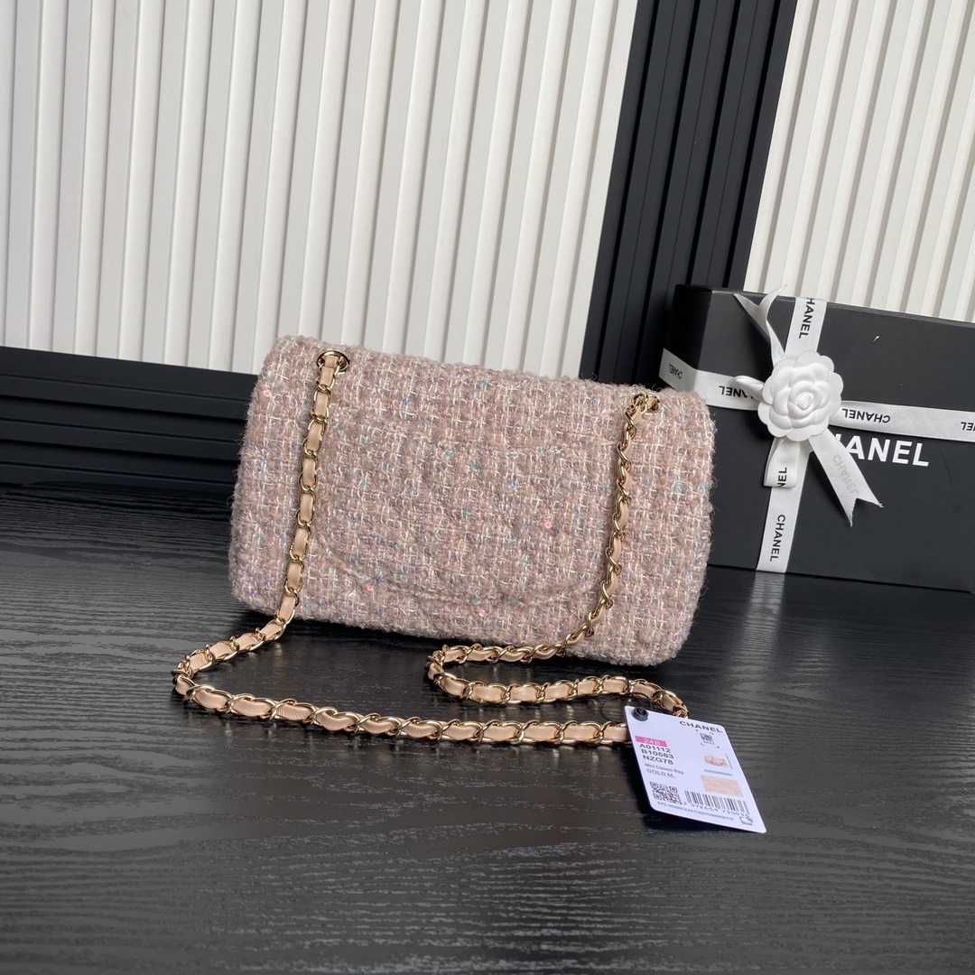[TOP] CHANEL Flap Bag 20/25cm - Pink