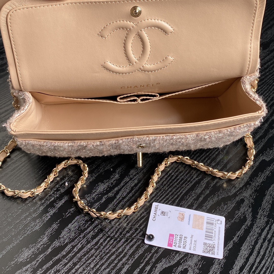 [TOP] CHANEL Flap Bag 20/25cm - Pink