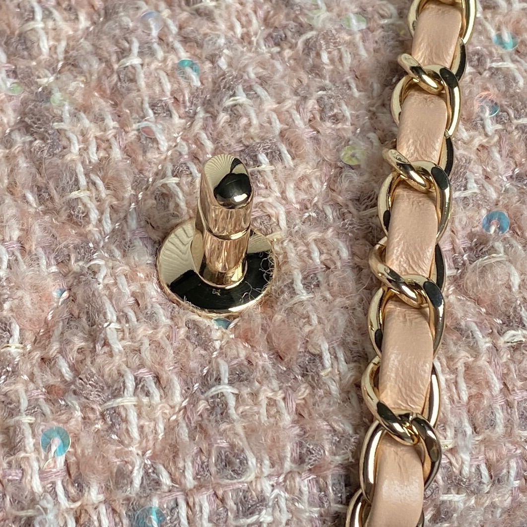 [TOP] CHANEL Flap Bag 20/25cm - Pink