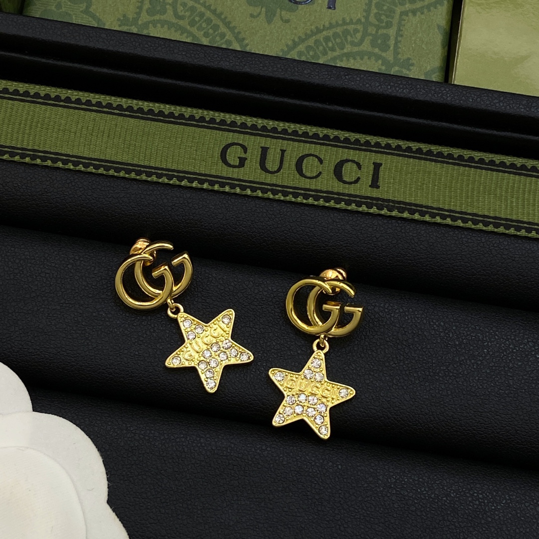 [TOP] GUCCI Star Earrings - 2 Colour