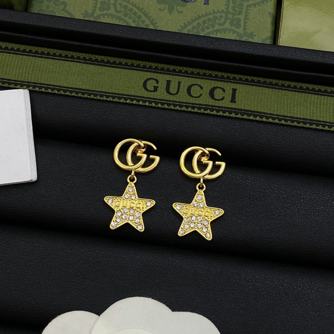 [TOP] GUCCI Star Earrings - 2 Colour