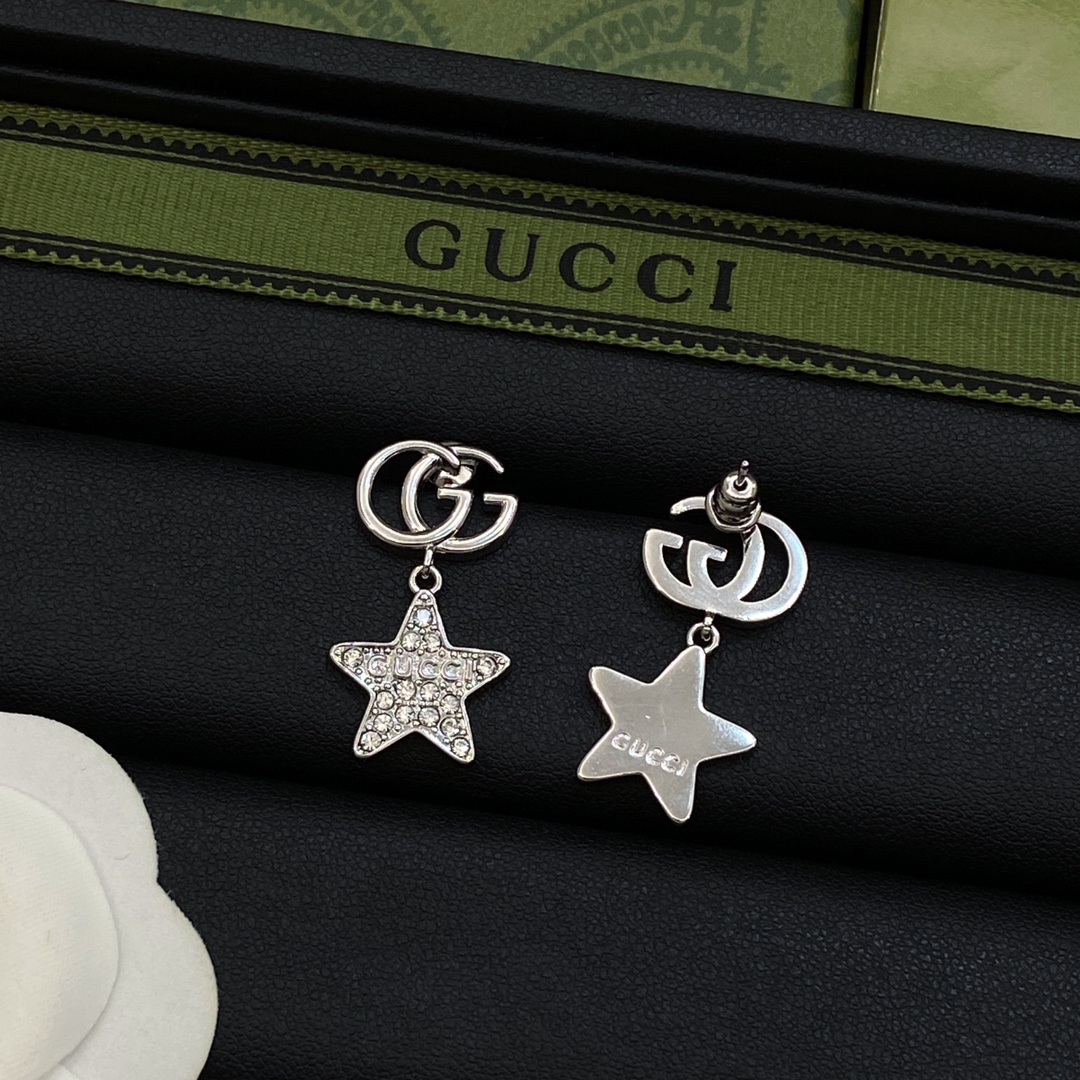 [TOP] GUCCI Star Earrings - 2 Colour