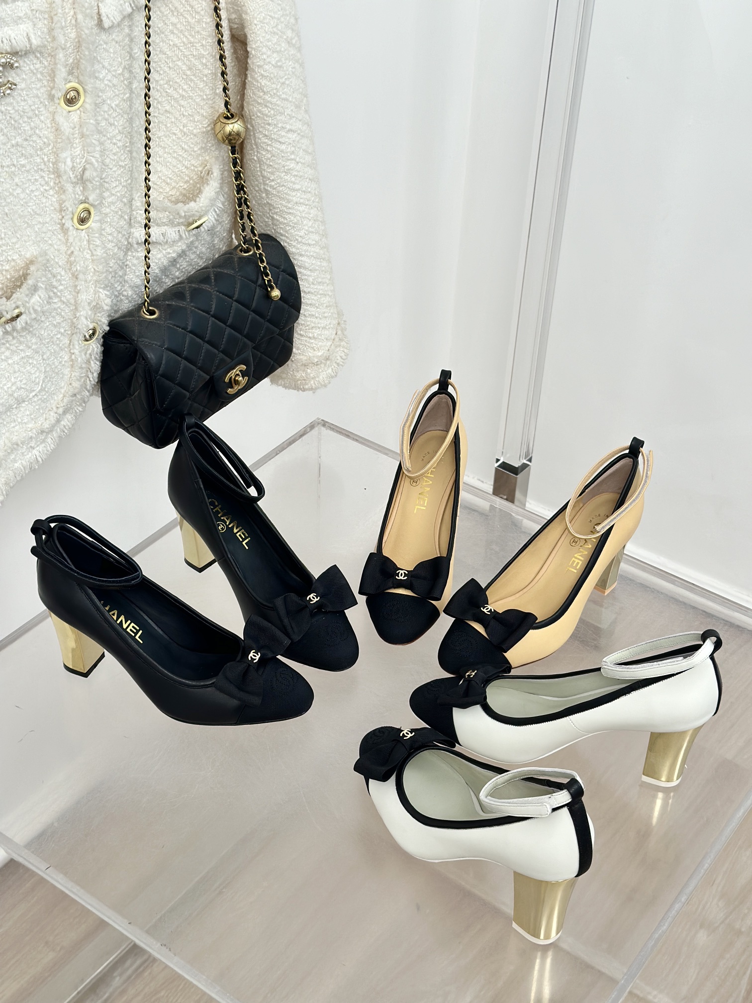 [TOP] CHANEL 8cm High Heel Pumps - 3 Color