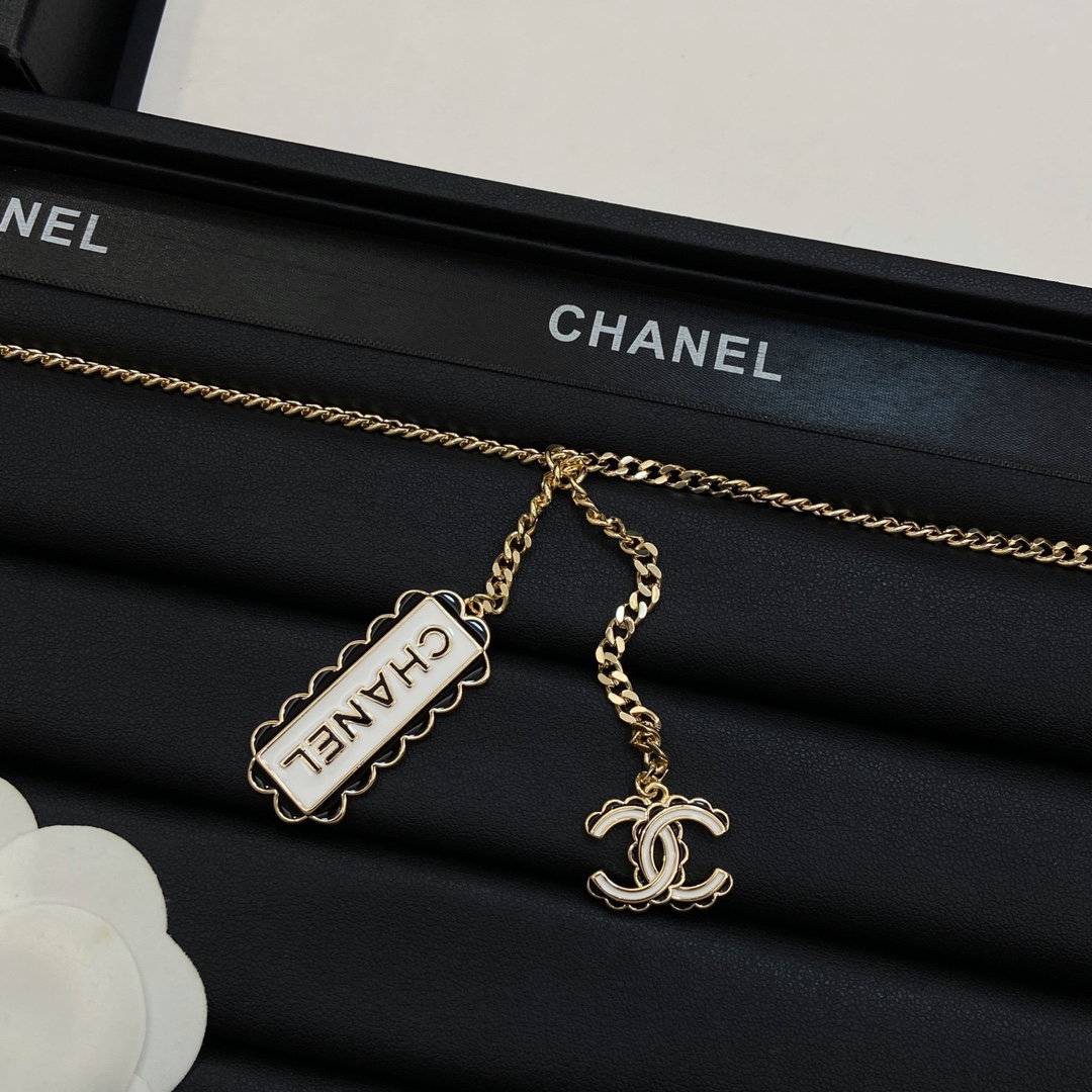 [TOP] CHANEL Necklaces + Earrings - Gold&White